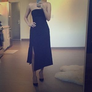 Black Strapless Dress